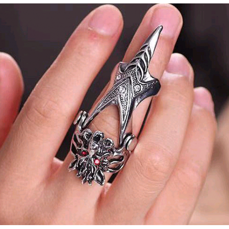 Wholesale Jewelry Retro Auspicious Dragon Joint Ring Toppinggoods Nhsc391476
