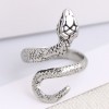 Wholesale Jewelry Simple Metal Auspicious Geometric Snake Open Ring Toppinggoods Nhsc391477