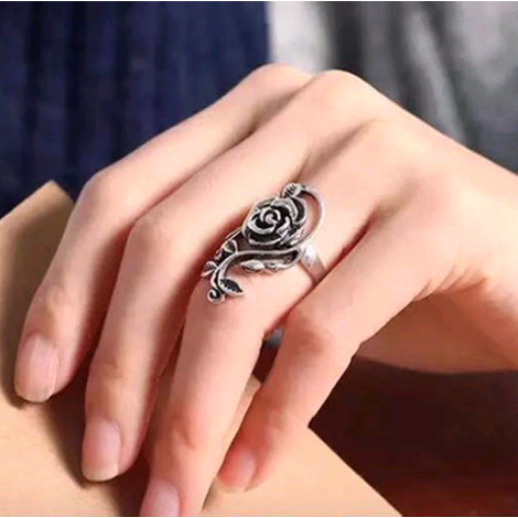 Wholesale Jewelry Retro Rose Hollow Open Ring Toppinggoods Nhsc391485