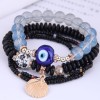 Wholesale Retro Metal Shell Devils Eye Beads Multilayer Bracelet Toppinggoods  Nhsc398188