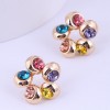 Wholesale Fashion Color Flash Diamond Stud Earrings Toppinggoods  Nhsc400729
