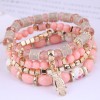 Wholesale Fashion Metal Owl Candy Beads Multilayer Bracelet Toppinggoods  Nhsc400994