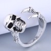 Fashion Retro Simple Skull Open Alloy Ring Wholesale Toppinggoods  Nhsc406775