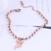Korean Fashion Fox Pendent Titanium Steel Anklet Wholesale Toppinggoods  Nhsc406785