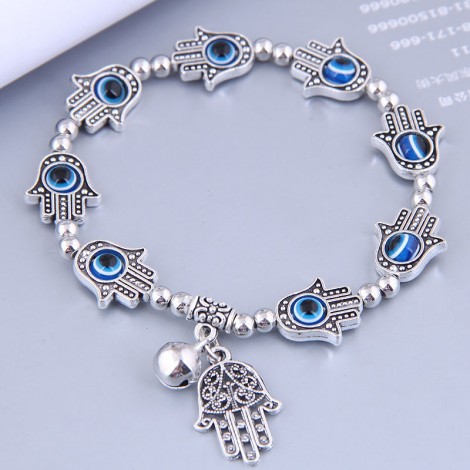 Retro Metal Demon Eye Palm Pendent Bracelet Wholesale Toppinggoods  Nhsc406799