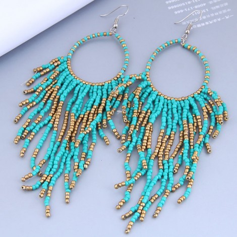 Bohemian Style Beaded Tassel Earrings Wholesale Toppinggoods  Nhsc406805