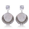 Fashion Shell Pearl Alloy Diamond Earrings Wholesale Toppinggoods Nhsc410687