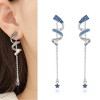 Fashion Flash Diamond Star Twisted Earrings Wholesale Toppinggoods  Nhsc410688