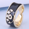 Fashion Real Gold Plated Contrasting Devils Eye Open Ring Wholesale Toppinggoods Nhsc412853