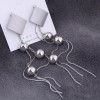 Fashion Metal Square Beads Tassel Long Earrings Wholesale Toppinggoods  Nhsc414820