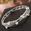 Simple Flash Diamond Geometric Cross Bracelet Wholesale Toppinggoods  Nhsc414822