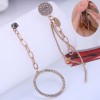 Fashion Flash Diamond Asymmetric Metal Earrings Wholesale Toppinggoods  Nhsc417347