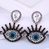 Fashion Metal Flashing Diamond Devils Eye Earrings Wholesale Toppinggoods  Nhsc419957