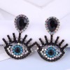 Fashion Metal Flashing Diamond Devils Eye Earrings Wholesale Toppinggoods  Nhsc419957