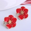 Korean Fashion Alloy Petal Stud Earrings Wholesale Toppinggoods  Nhsc423493