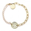 Fashion Metal Pearl Splicing Chain Coin Bracelet Wholesale Toppinggoods  Nhsc423497