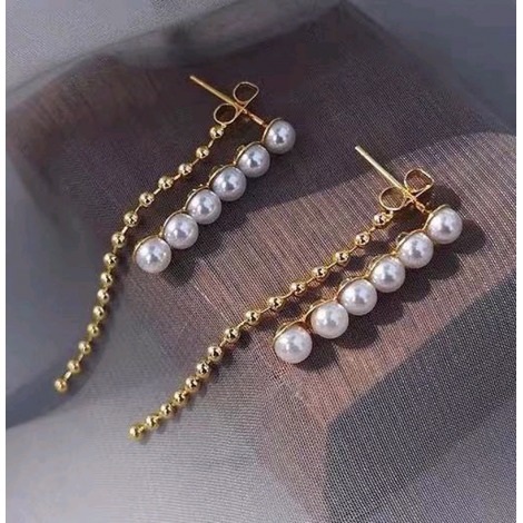 Fashion Pearl Tassel Stud Earrings Wholesale Toppinggoods Nhsc426480