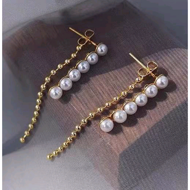 Fashion Pearl Tassel Stud Earrings Wholesale Toppinggoods Nhsc426480