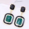 Fashion Contrasting Color Square Long Stud Earrings Wholesale Jewelry Toppinggoods Nhsc429434