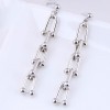 Fashion Simple Metal Chain Alloy Long Earrings Wholesale Toppinggoods  Nhsc430602