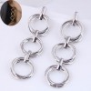 Fashion Metal Multilayer Circle Alloy Long Earrings Wholesale Toppinggoods  Nhsc430603