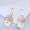 Simple Flashing Diamond Eightray Star Earrings Wholesale Toppinggoods Nhsc432414