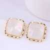 925 Silver Needle Exquisite Korean Fashion Sweet Ol Simple Square Elegant Temperament Earrings Nhsc436006
