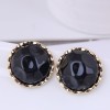 925 Silver Needle Exquisite Korean Fashion Sweet Ol Simple Round Elegant Temperament Stud Earrings Nhsc438793