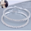 50mm Korean Full Diamond Large Circle High Quality Earrings  Nhsc445911
