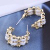 925 Silver Needle Korean Fashion Sweet Braided Rope Simple Temperament Female Earrings Nhsc461327