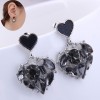 Korean Fashion Sweet Ol Concise Sweet Heart Personalized Earrings Nhsc465250