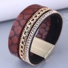 Fashion Leopard Print Leather Hundred Matching And Temperament Magnetic Buckle Bracelet Nhsc466536