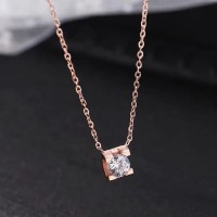 Korean Fashion Sweet Sparkling Zircon Female Personality Necklace Wholesale  Nhsc470569
