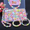 24 grid set diy toy puzzle handmade intelligence development girl creative bracelet necklace making children beaded