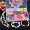 24 grid set diy toy puzzle handmade intelligence development girl creative bracelet necklace making children beaded