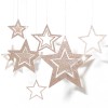 Hollow out stars 7 a set of pendant Christmas decorations new year Christmas decorations wedding Pentagram Ceiling Pendant
