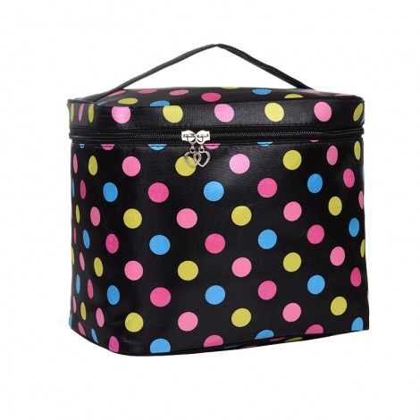 Square portable cosmetic bag storage and finishing washing bag cartoon thickened felt women's bag