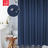 Solid color curtain shower curtain waterproof and mildew proof thickened 190g waffle shower curtain jacquard bathroom curtain shower curtain
