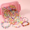 Mixed box children's beaded toy girl necklace material package beaded handmade diy gift