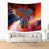 Digital printing home tapestry wall carpet elephant watercolor animal