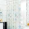 Hotel shower curtain PEVA starfish waterproof bathroom partition curtain printed curtain bathroom shower curtain can be customized