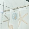 Hotel shower curtain PEVA starfish waterproof bathroom partition curtain printed curtain bathroom shower curtain can be customized