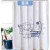 Waterproof and mould proof thickened polyester shower curtain digital printing shower curtain bathroom partition hanging curtain shower curtain cloth