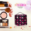 Large capacity Satin cosmetic bag cartoon rose storage bag portable cosmetic bag waterproof wash bag