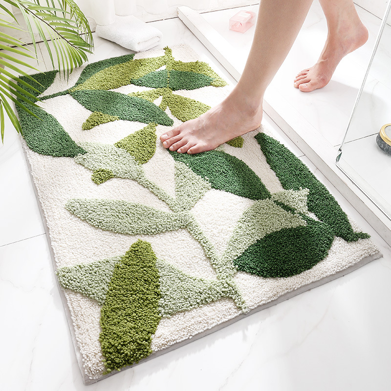 Modern simple bathroom water absorption anti-skid pad fresh household floor mat bedroom floor mat door
