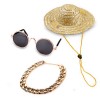 Spot pet fashion jewelry set Sunglasses dog necklace cat products combination set