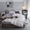 Home textile four piece set simple stripe European and American three piece set on bed