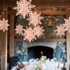 7-color large cardboard three-dimensional snowflake pendant 6-Piece set new year and Christmas party decoration supplies