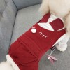 Only pet Belle autumn and winter dog plush four legged clothes cartoon cute VIP Teddy one-piece clothes