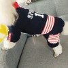 Only pet Belle's autumn and winter pet four legged cotton padded casual sportswear is thicker than Xiong Bomei's winter dog clothes